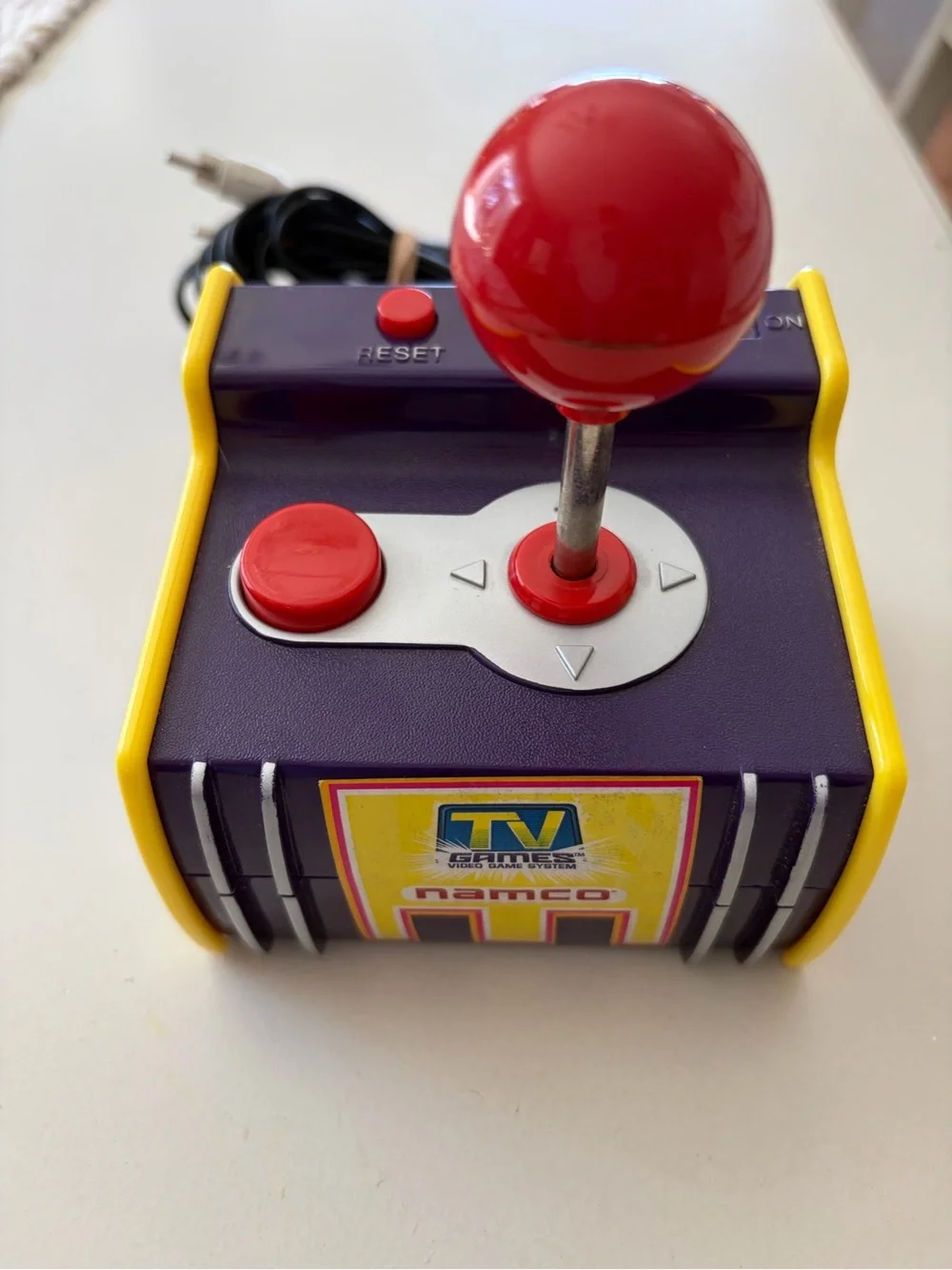 Retro Arcade Joystick Controller in Red, Purple & Yellow - Namco Style